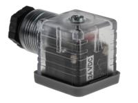 811-8174 RS PRO 3P+E DIN 43650 A, Female Solenoid Valve Connector with Indicator Light, 24 V dc Voltage