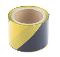 763-2109 RS PRO Black/Yellow LDPE 100m Barrier Tape, 0.05mm Thickness