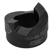 52055435 Greenlee , 1 Piece Punch & Die Combinations With Punch & Die ISO 32 (32.5 mm), 32.5mm