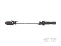 2362354-2 TE Connectivity 1 Way Male to 2 Way Male F Type Cable assembly, 1m