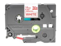 tze-232 Brother Red on White Label Printer Tape, 8 m Length, 12 mm Width