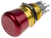 877-1968 RS PRO Emergency Stop Push Button, Panel Mount, DPDT, IP65
