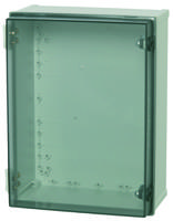 cab-pc-403018-t3b Fibox CAB Series Polycarbonate Wall Box, IP65, Viewing Window, 400 mm x 300 mm x 180mm
