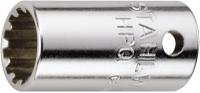 01011010 STAHLWILLE 4018754109128 1/4 in Square Spline Drive Sockets, 23 mm Overall