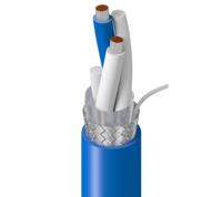 9463-j221000 Belden, 9463 series Aluminum-Lined Polyester Foil, Tinned Copper Braided Shield Blue Twinaxial Cable, 6.05mm OD 305m,