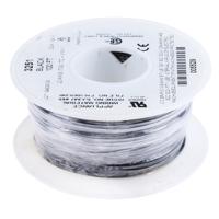 3251-bk005 Alpha Wire Hook-up Wire PVC Series Black 0.33 mm² Hook Up Wire, 22 AWG, 7/0.25 mm, 30m, SR-PVC Insulation, 3251 BK005