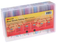 te100038823 3M Halogen Free Heat Shrink Tubing, Black, Blue, Brown, Clear, Green, Grey, Red, White, Yellow x 150mm Length 2:1