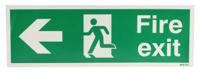 763-1926 Vinyl FIRE EXIT, Fire Exit, English, Exit Sign