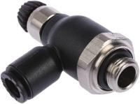 7060-06-10 Legris 7060 Series Threaded Exhaust Regulator, G 1/8 Male Inlet Port x 6mm Tube Outlet Port