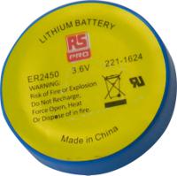 221-1624 RS PRO ER2450 Button Battery, 3.6V, 24.5mm Diameter, Single
