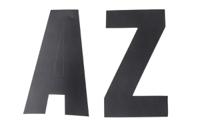 456-6712 RS PRO Black Self Adhesive Letters, 100mm Character Height