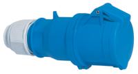 3138 Bals IP44 Blue Cable Mount 2P + E Industrial Power Socket, Rated At 32A, 230 V