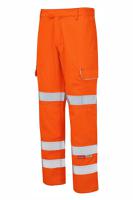 prarc07-42t PULSAR PRARC07 Orange Hi Vis Trouser Fire Retardant 42 in Leg Length 33in