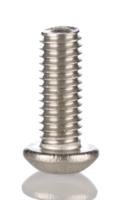 232-8287 RS PRO Stainless Steel Hex Socket Button Screw, ISO 7380, M6 x 16mm