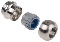 53806743 Lapp SKINTOP Series Metallic Stainless Steel Cable Gland, M32 Thread, 11mm min., 21mm max., IP68, IP69