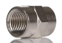 0902-00-13 Legris LF3000 Series Straight Threaded Adaptor, G 1/4 Female to G 1/4 Female, Threaded Connection Style
