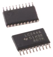 sn74lvc244apwr Texas Instruments SN74LVC244APWR Octal-Channel Buffer & Line Driver, 3-State, 20-Pin TSSOP