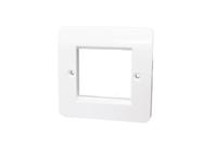 htc-fp1gos30wh HellermannTyton Connectivity HTC Series, Cat6, Cat6a Single Gang 86 x 86 Faceplate