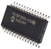 pic18f2550-iso Microchip, 8 bit PIC, PIC18F2550 Microcontroller, 48 MHz, 32kB FLASH, 28-Pin SOIC