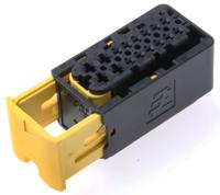1-1564337-1 TE Connectivity, HDSCS Automotive Connector Socket Black Cable Mount 16 Way, Crimp Termination