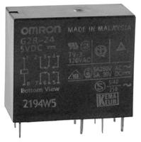 g2r-24-dc5 Omron PCB Mount Power Relay, 5V dc Coil, 5A Switching Current, DPDT