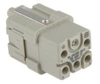 09120053101 HARTING Heavy Duty Power Connector Insert, 16A, Female, Han Q Series, 6 Contacts