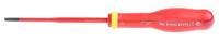 at35x100tve Facom Slotted Insulated Screwdriver, 3.5 mm Tip, 100 mm Blade, VDE/1000V, 204 mm Overall