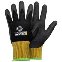 8810-10 Tegera 810 Black, Yellow Fleece, Acrylic, Textile, Spandex, Nylon Glove, Size 10
