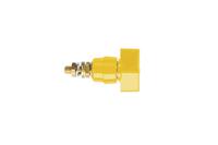 pol-631-l-ge Schutzinger 4mm Yellow Terminal Post, 1kV, 63A, M6 x 0.75 Thread