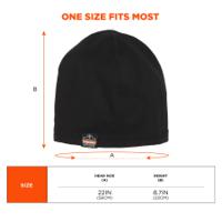 16908 Ergodyne Polyester, Spandex Black Hard Hat Liner, Hard Hat