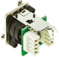 ne8fdv-yk Neutrik etherCON Series Female RJ45 Connector, Cable Mount, Cat5e Straight 1 Port 8 -Way