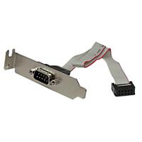plate9mlp StarTech.com Female 10 Pin IDC to Male 9 Pin D-sub Serial Cable, 260mm
