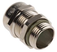 53112572 Lapp SKINTOP Series Nickel Plated Brass Cable Gland, M20 Thread, 7mm min., 13mm max., IP68