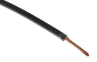 13433-01-100 Hew Heinz Eilentropp SIFF Series Black 1.1 mm² Hook Up Wire, 17 AWG, 516/0.05 mm, 100m, Silicone Insulation,