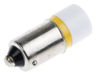 207-551 RS PRO Yellow LED Indicator Lamp, 6V ac/dc, BA9s Base, 10mm Diameter, 630mcd