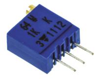 m64w102kb40 Vishay 64W Series 19 (Electrical), 22 (Mechanical)-Turn Through Hole Trimmer Resistor with Pin Terminations, 1kΩ ±10%