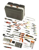 9850 Bahco 66 Piece Electronics Tool Kit with Aluminium and Laminated Construction