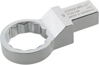 58621032 STAHLWILLE 732a Series Round Insertion Ring Spanner, 21.5 mm, 9 x 12mm Insert, Chrome Plated Finish