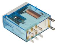 465290480020 Finder Plug-In Mount Power Relay, 48V dc Coil, 8A Switching Current, DPDT