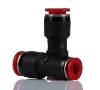 c00200806 Norgren Pneufit C Series Push-in Fitting, Push In 8 mm to Push In 6 mm, Tube-to-Tube Connection Style, C00200806