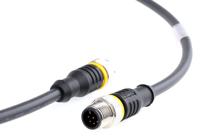 rkc8t-2-rsc8ttxl Turck Female 8 way M12 Connector to Male 8 way M12 Sensor Actuator Cable, 2 m