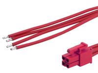 2262451042 Molex 4 Way Female Crimped Terminal to 4 Way Male Pigtail Wire to Board Cable Assembly, 150mm