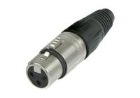 nc3fxd Neutrik Cable Mount XLR Connector, Female, 50 V, 3 Way, Silver over Nickel Plating