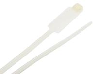 812-1546 RS PRO Cable Tie Cable Markers, Natural