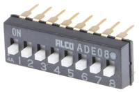 ade08a04 TE Connectivity 8 Way Through Hole DIP Switch SPST, Extended Slide Actuator