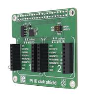 mikroe-2756 MikroElektronika Pi 3 Click Shield with 2 mikroBUS Sockets for Raspberry Pi