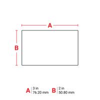 tht-19-424-1 Brady B-424 on White Label Printer Labels, 76.20 mm Width, 50.8mm Label Length