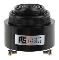 171-0888 RS PRO 97dB Panel Mount Continuous Internal Piezo Buzzer, 43 (Dia.) x 20mm, 4V dc Min, 28V dc Max