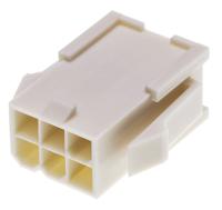 39-01-2066 Molex, Mini-Fit Jr Male Connector Housing, 4.2mm Pitch, 6 Way, 2 Row