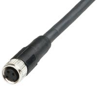 xzcp1865l5 Telemecanique Sensors Straight Female 3 way 1/2 in Circular to Unterminated Sensor Actuator Cable, 5m
